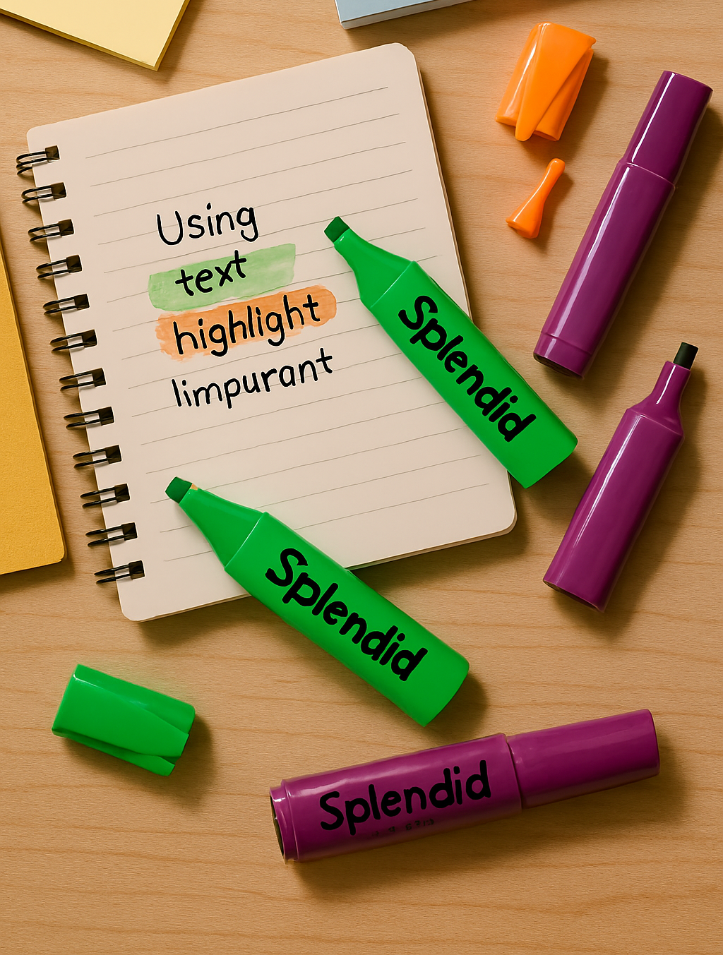 Pack of 3 Highlighters Vibrant, Long-Lasting, Smooth Ink for Study, Office & Creative Use