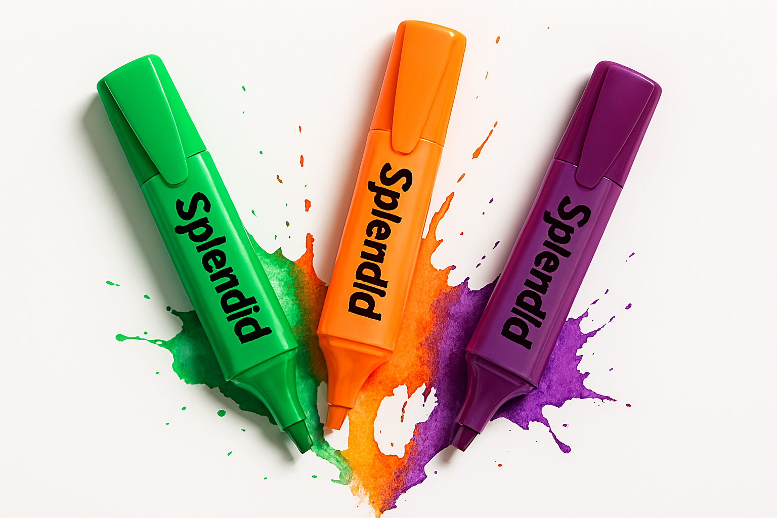 Pack of 3 Highlighters Vibrant, Long-Lasting, Smooth Ink for Study, Office & Creative Use - Image 3