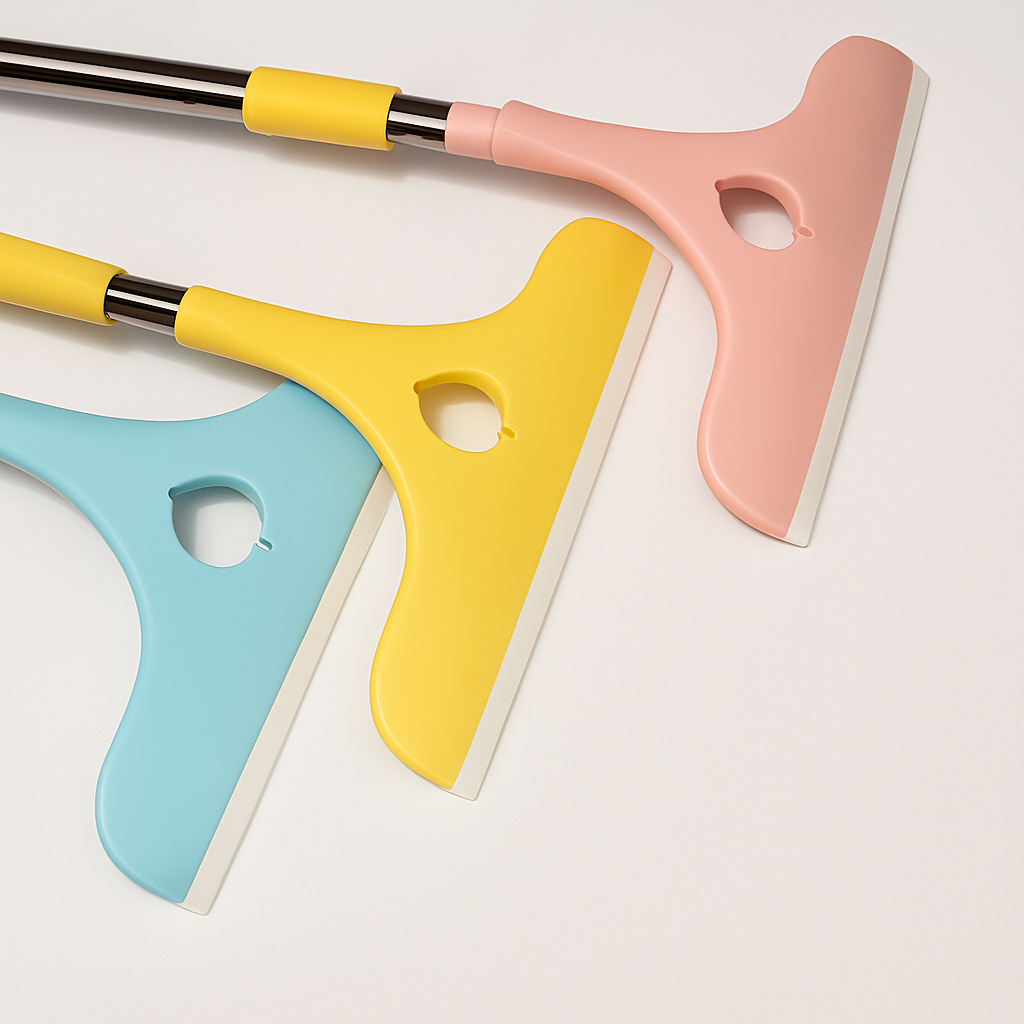 Stainless Steel Glass Wiper with Retractable Handle Window & Glass Cleaning Scraper (Random color) - Image 3