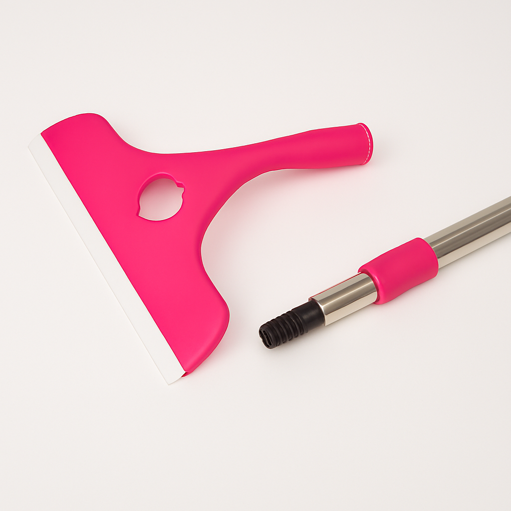 Stainless Steel Glass Wiper with Retractable Handle Window & Glass Cleaning Scraper (Random color) - Image 4
