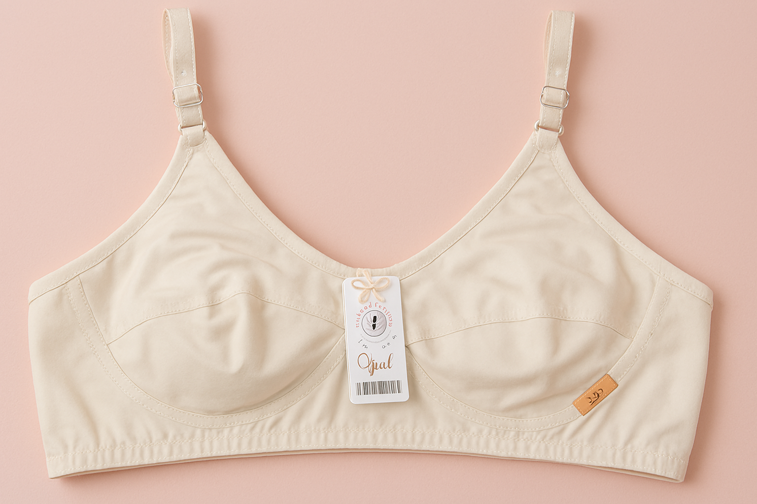 Jersey Soft Fabric Non-Padded Bra for Women Plain Comfortable & Lightweight Everyday Wear Lingerie in Beige, Available Sizes 32 to 42 - Image 4