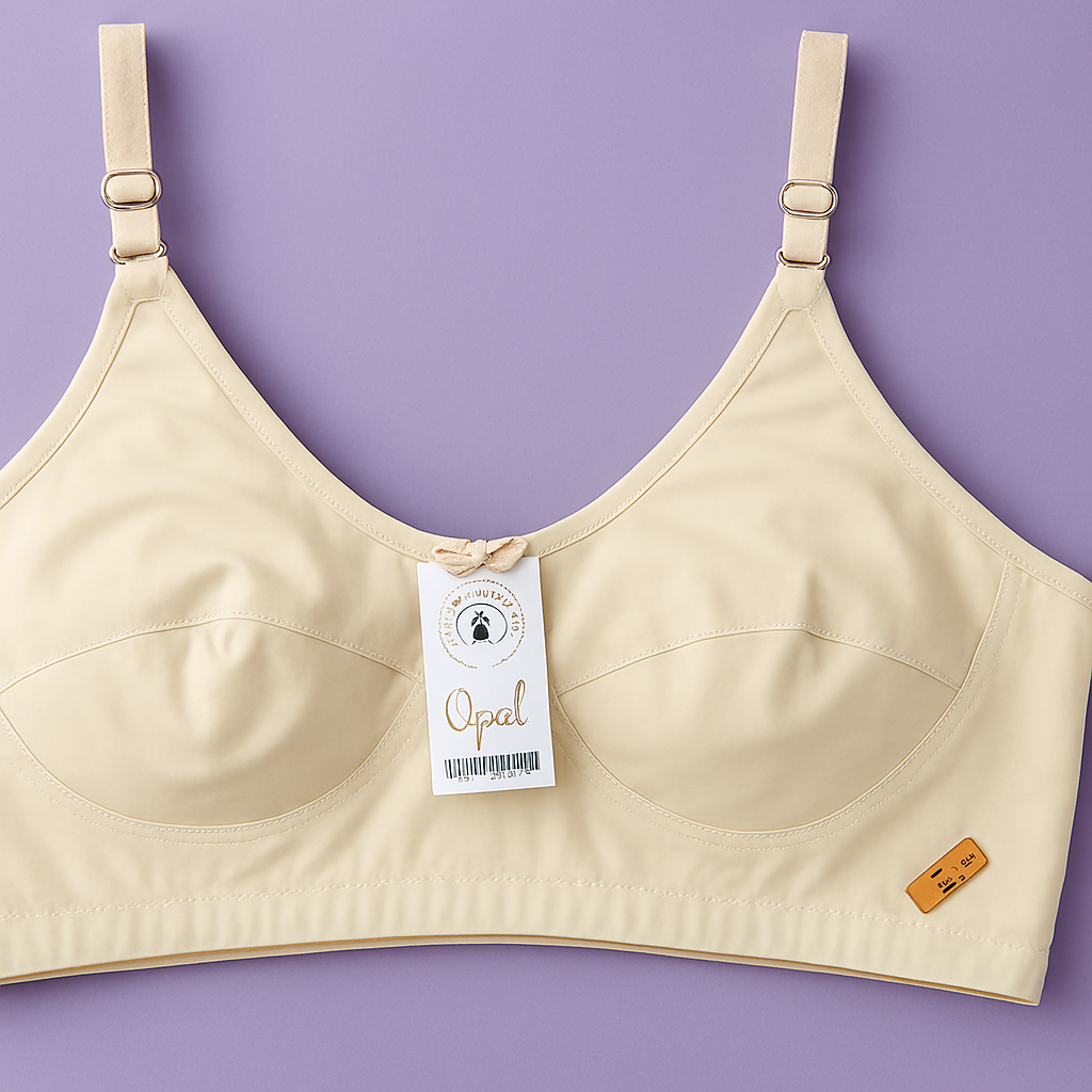 Jersey Soft Fabric Non-Padded Bra for Women Plain Comfortable & Lightweight Everyday Wear Lingerie in Beige, Available Sizes 32 to 42 - Image 2