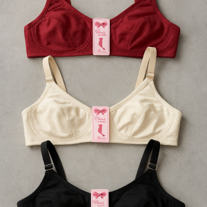 Jersey High Quality Soft Stuff Non-Padded Bra for Women  Plain, Comfortable & Lightweight Everyday Wear Lingerie (Random Color, Sizes 32-42)