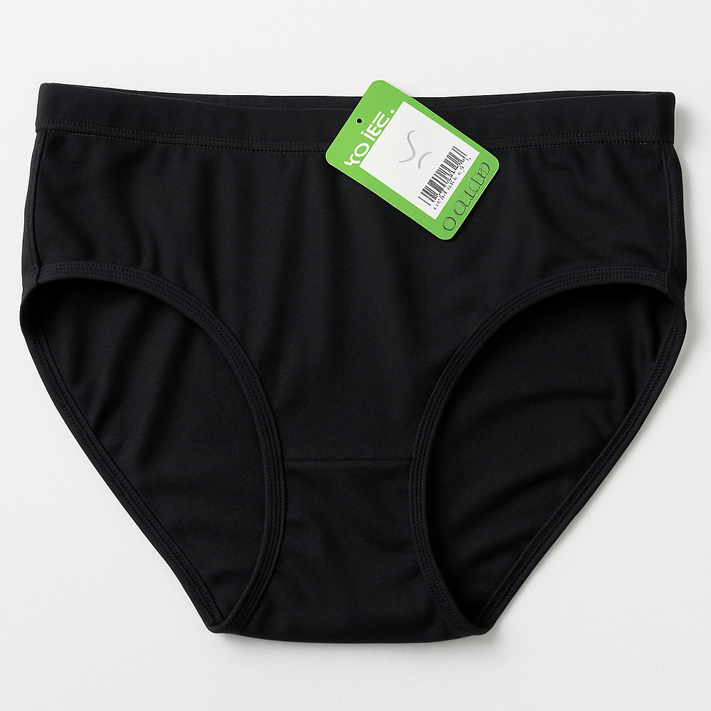 Jersey Plain Panty for Women Lightweight, Comfortable & Soft Everyday Wear Underwear, Available in Sizes S, M, L (Black) - Image 2
