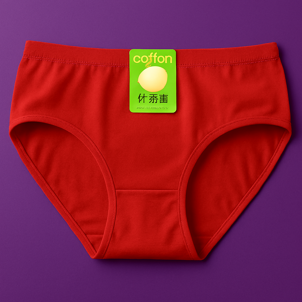 Jersey Plain Panty for Women Soft & Comfortable Everyday Underwear, Lightweight and Breathable Lingerie in Red (1 Piece)