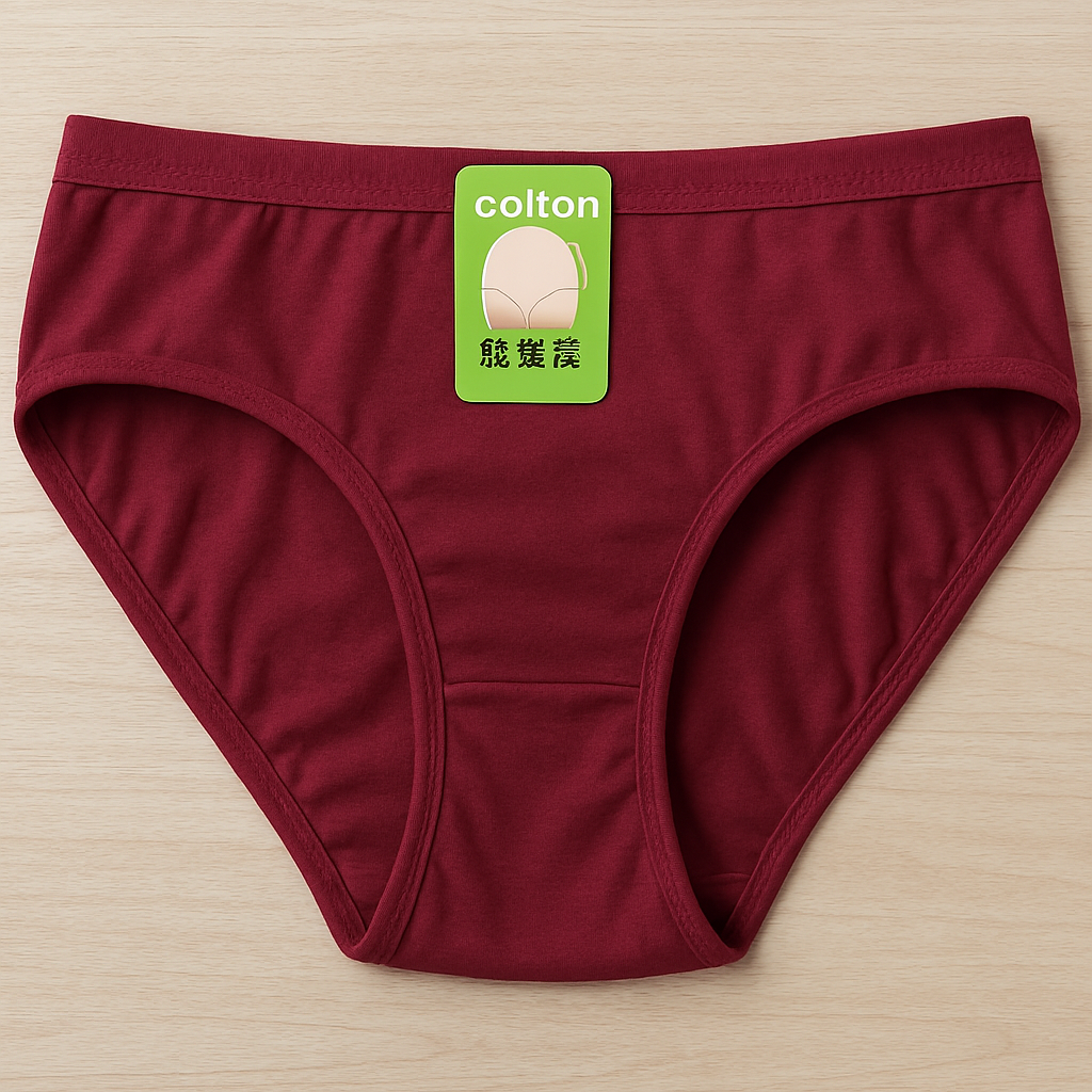 Jersey Plain Panty for Women Soft, Lightweight & Comfortable Everyday Underwear, Breathable Jersey Fabric in Maroon - Image 4
