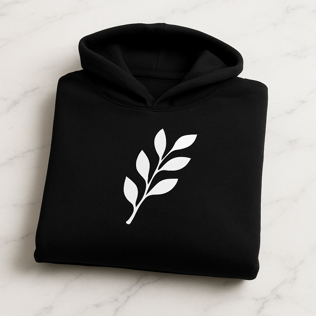 Comfortable Printed Black Hoodie for Men Premium Fabric & Fit