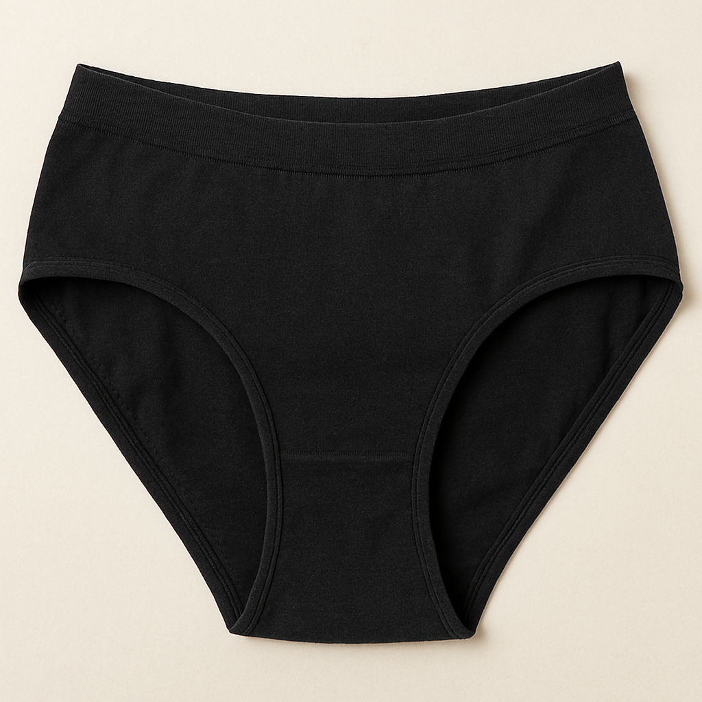 Malai Soft Fabric Underwear for Women High Quality, Comfortable & Lightweight Everyday Panty in Black, Sizes S, M, L - Image 4