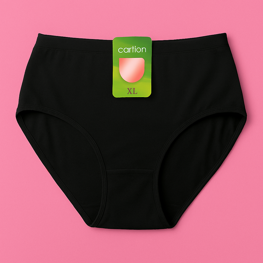 Malai Soft Fabric Underwear for Women High Quality, Comfortable & Lightweight Everyday Panty in Black, Sizes S, M, L - Image 2