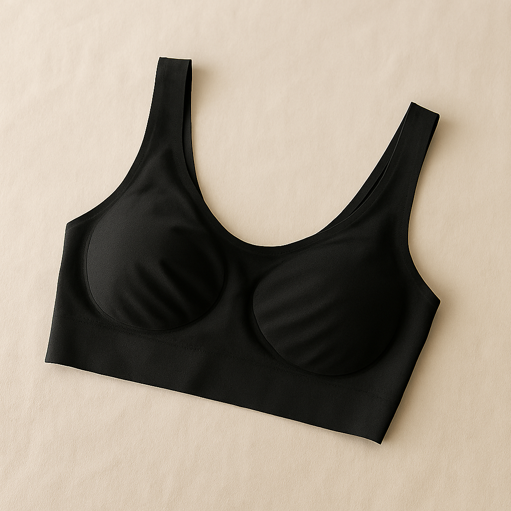 Ladies Air Bra Soft Jersey Fabric, Plain Non-Padded Design, Comfortable & Lightweight Everyday Wear Lingerie in Black Color (Stretchable Size) - Image 4