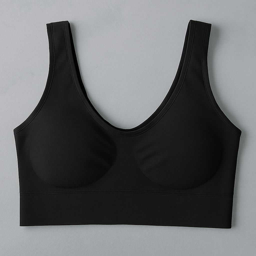 Ladies Air Bra Soft Jersey Fabric, Plain Non-Padded Design, Comfortable & Lightweight Everyday Wear Lingerie in Black Color (Stretchable Size) - Image 3