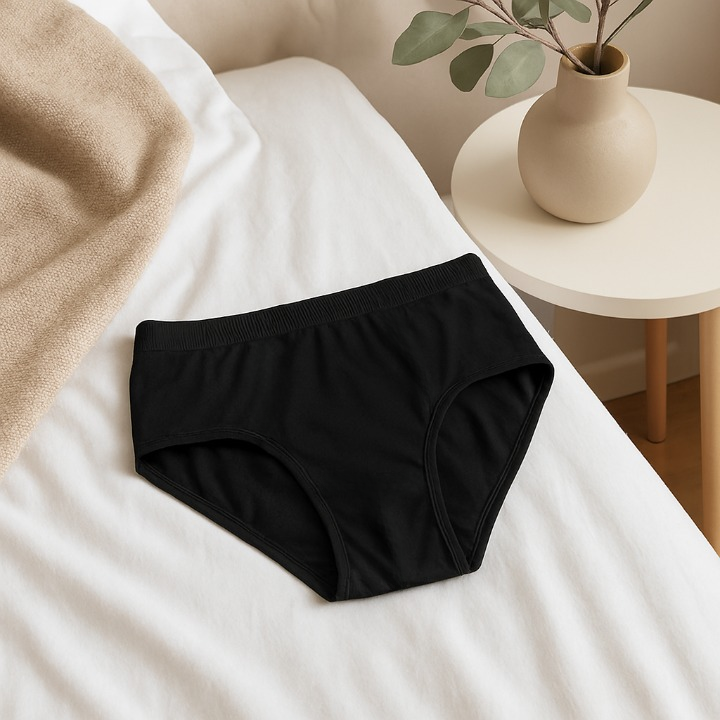 Jersey Plain Panty for Women High Quality Soft & Lightweight Fabric, Black (S, M, L) - Image 2