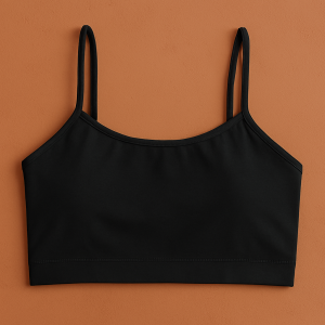 Teenagers Malai Non-Padded Bra  Soft, Lightweight & Comfortable Everyday Wear Lingerie, Plain Design in Black, Sizes 28, 30, 32