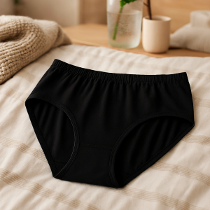 High Quality Pure Cotton Soft Fabric Panty Comfortable Everyday Wear (Black, S/M/L)
