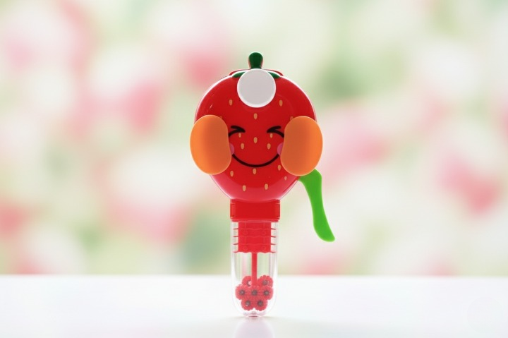 Handheld Fruit Shape Toy Fan for Kids Cute Cartoon Design, Safe Soft Blades, Portable Mini Fan for Summer Play & Cooling (Random Design) - Image 3