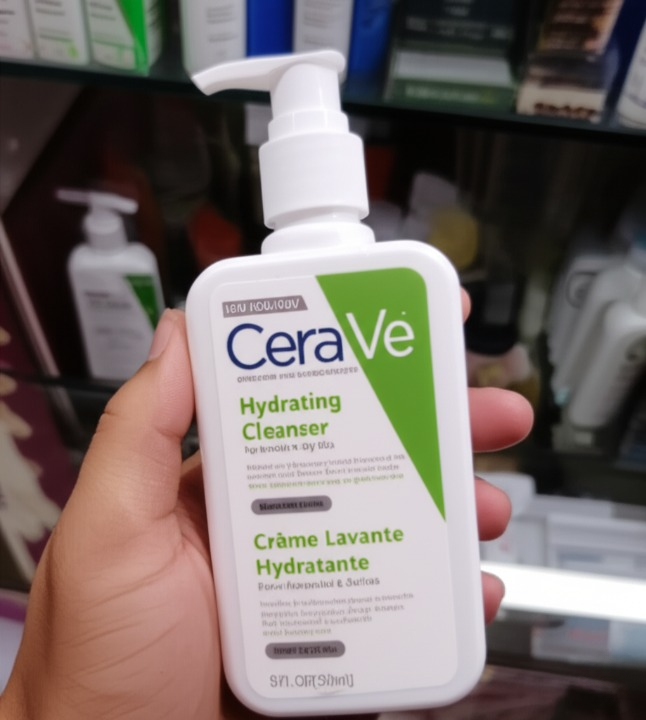 CeraVe Renewing SA Cleanser And Hydrating Cleanser with Salicylic Acid & Ceramides  (237ml) - Image 5