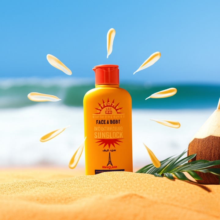 Good Life Paris SPF 60 Face & Body Moisturizing Sunblock with Vitamin E UV Protection Cream for Brighter, Softer, and Glowing Skin Daily Use 200ml | Sunblock - Image 3