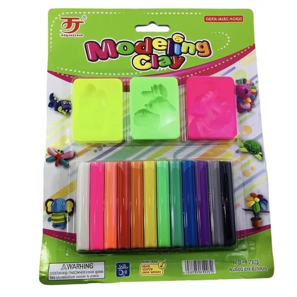 Modeling Clay Set for Kids and Adults 12 Vibrant Colors Soft, Non-Sticky, Non-Drying Clay for Creative Arts, Crafts, Sculpting, and Educational Play Safe and Easy to Use (Random Color) - Image 4