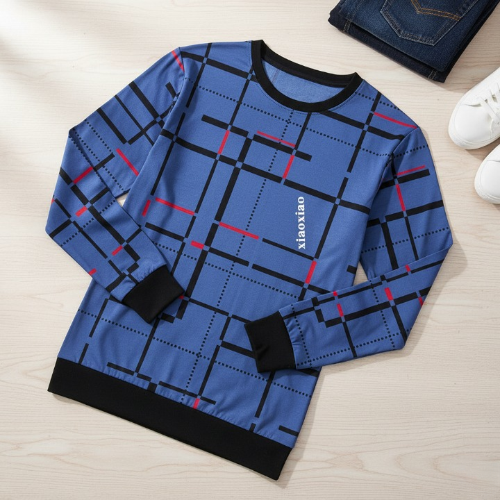 HY Boutique Lot Lining Screen Print Full Sleeve T-Shirt Premium Quality, Smart Look, Good Stitching, Fashionable Design (Sizes M, L, XL)