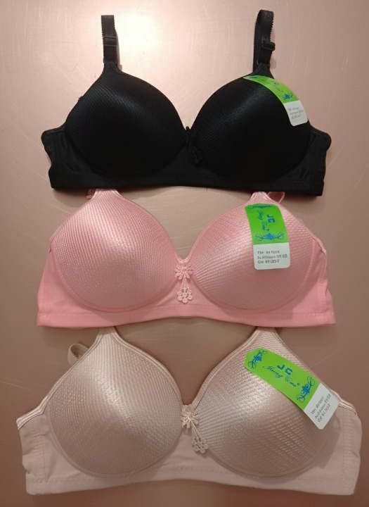 Jersey Sequins Padded Bra Stylish, Comfortable & Lightweight Everyday Wear - Image 3