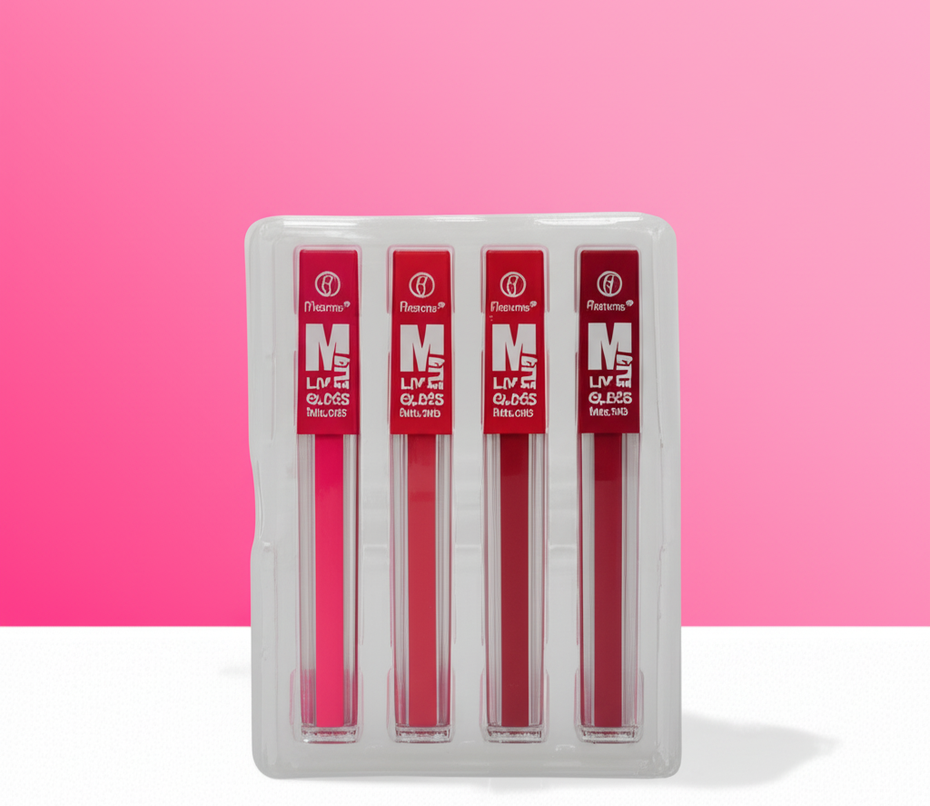 6-Piece Matte Lip Gloss Set  , Waterproof Lip Color Kit for All-Day Wear P