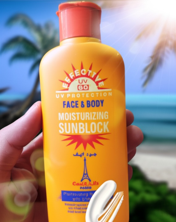 Good Life Paris SPF 60 Face & Body Moisturizing Sunblock with Vitamin E UV Protection Cream for Brighter, Softer, and Glowing Skin Daily Use 200ml | Sunblock - Image 2