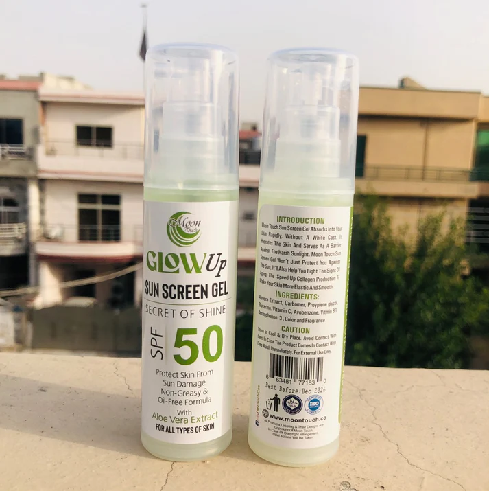 GLOWUP SUN SCREEN GEL SECRET OF SHINE 50 spf (50ml) - Image 2