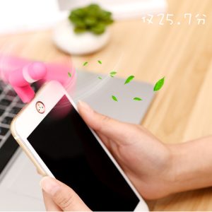Summer Hot 2 in 1 Mini USB Fan Portable Fan for Mobile Phone Computer , Power bank Air Cooling Fan Android (random color) - Micro USB Fan