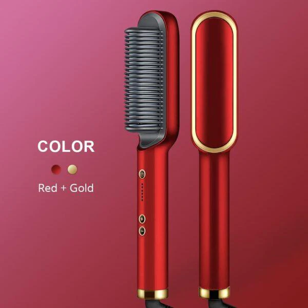 HQT-909B Hair Straightener Ceramic Heated Hair Brush | brush straightener | Ceramic Heated Hair | Hair styling | Hair Beauty Tool - Image 2