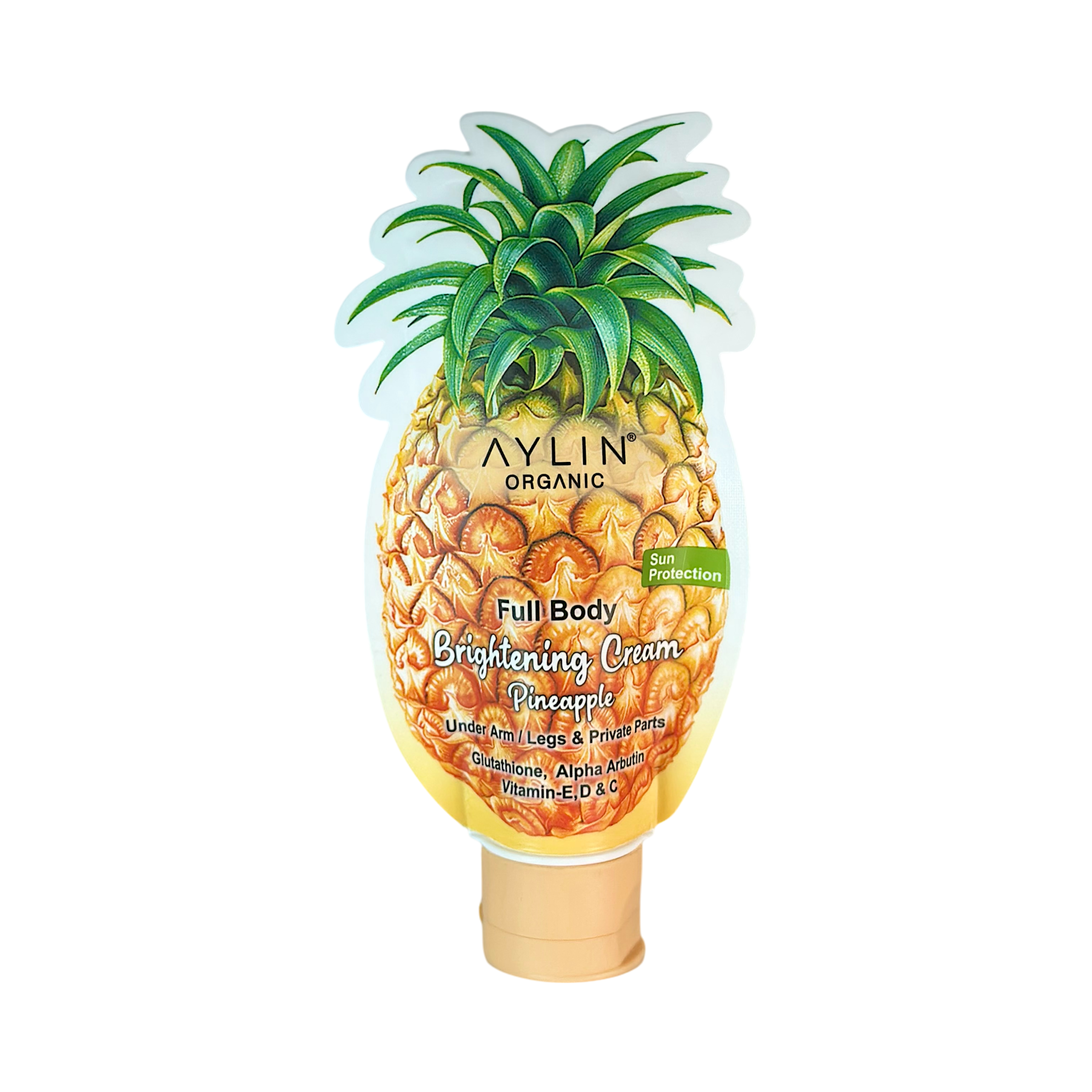 Aylin Organic Full Body Brightening Cream With Pineapple Extract 100 ml - Image 2