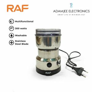 Stainless Steel Spice Grinder Jug – 300W Electric Grinding Jar, Grey Finish