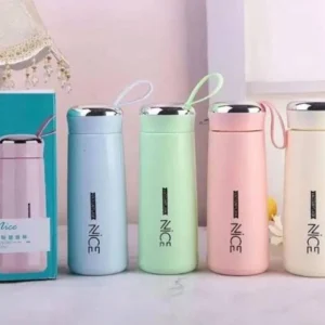 Nice Insulated Water Bottle – Leakproof Travel Flask in Pastel Colors for Hot & Cold Drinks | Portable Reusable Water Bottle