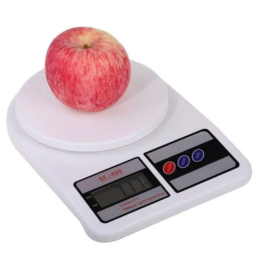 Digital Kitchen Scale 1000g | Precision Food Weight Measuring Scale for Cooking & Baking | White ABS Plastic Kitchen Weighing Scale Pakistan - Image 3