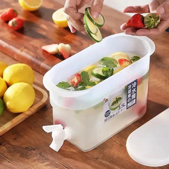 Fridge Water Dispenser Kettle 2500ml BPA-Free Cold Drink Container with Tap - Image 4