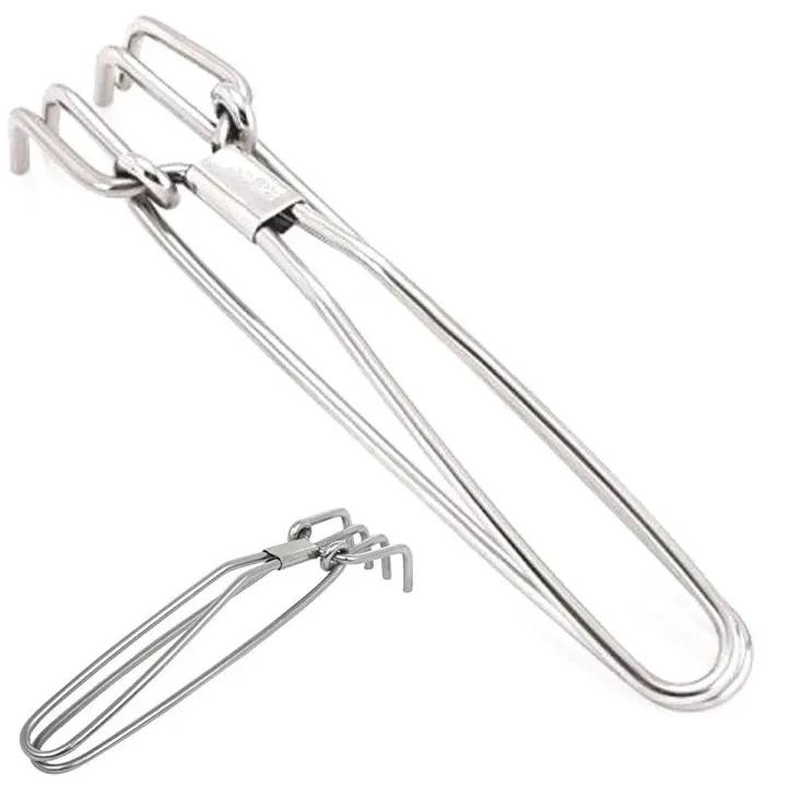 Stainless Steel Pot Holder Clamp โ Heat-Resistant Hot Pot & Plate Gripper for Kitchen Use - Image 2