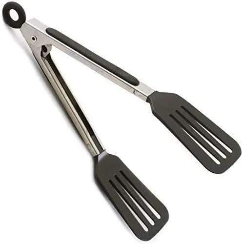 Premium Stainless Steel Kitchen Tongs with Heat-Resistant Silicone Grip | Non-Slip BBQ, Frying & Serving Tongs - Image 3