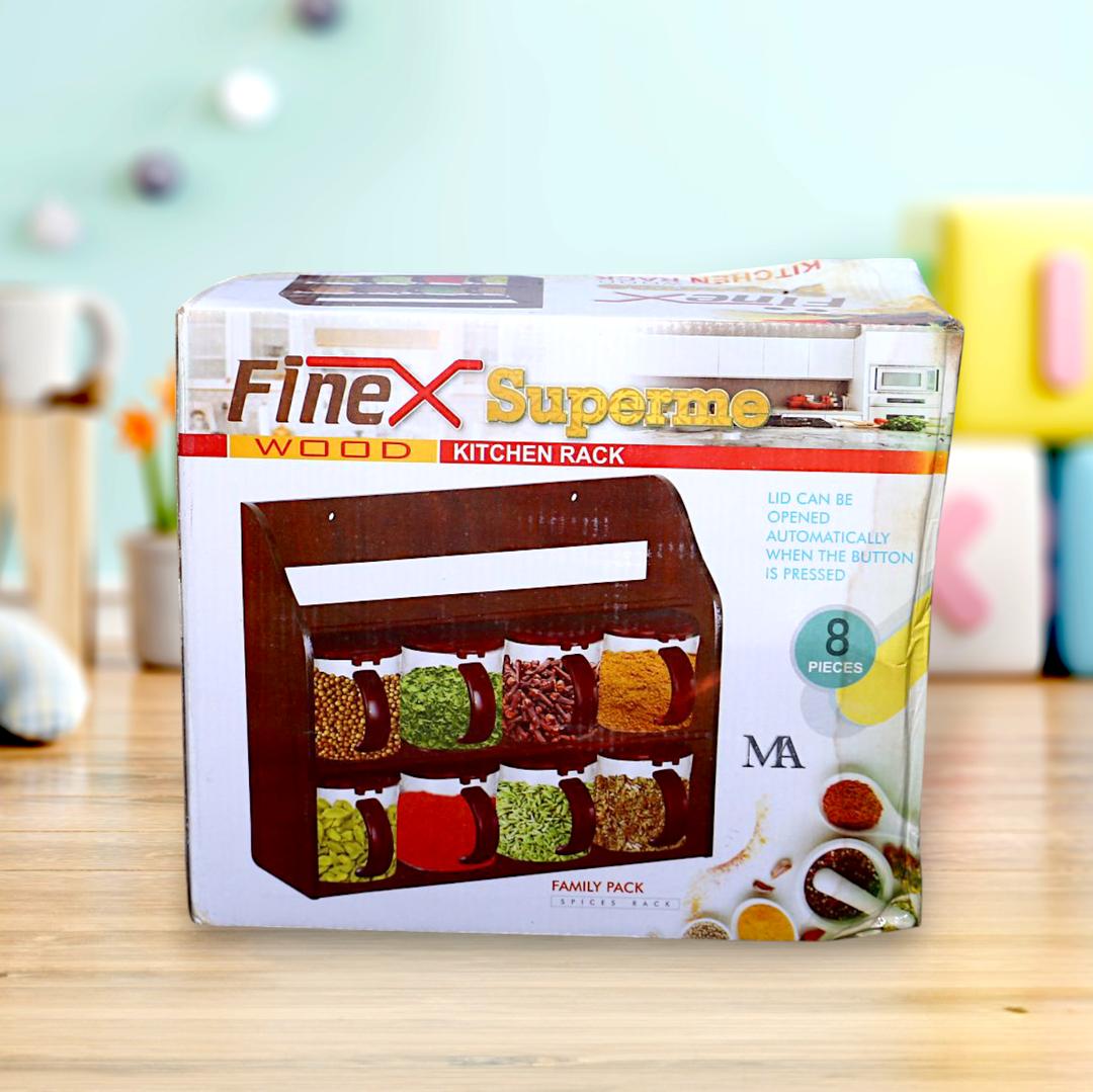 Masala Boxes Set of 8 Pcs Stackable Spice Organizer with Lids – Multicolor Plastic Spice Storage Box for Kitchen Pakistan - Image 2