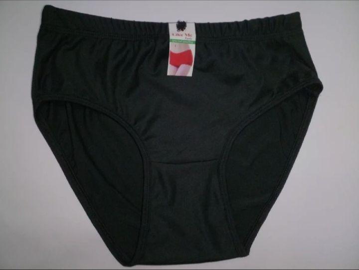 Black Plain Jersey Panties Lightweight Comfortable All Season - Image 3