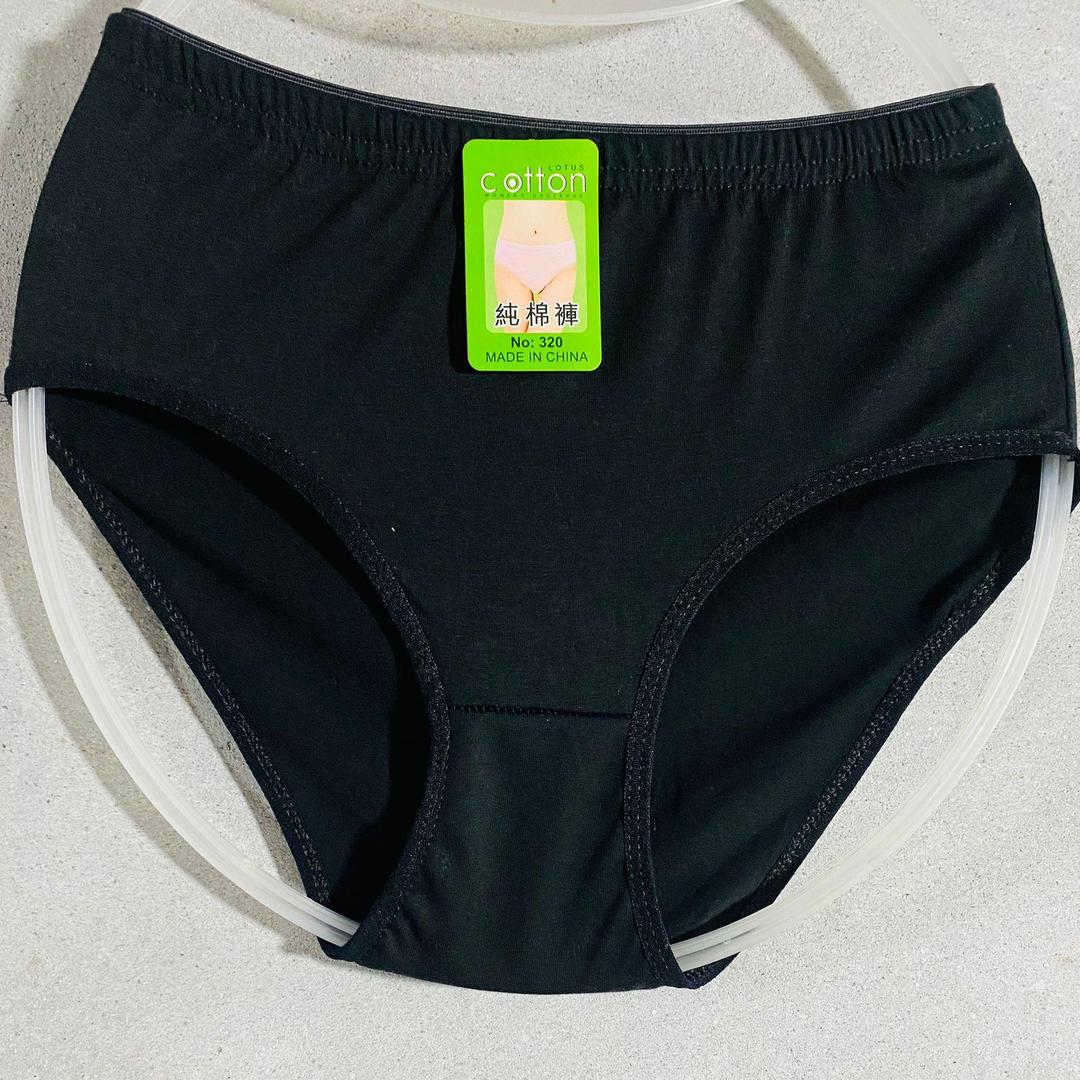 Black Plain Jersey Panties Lightweight Comfortable All Season - Image 5