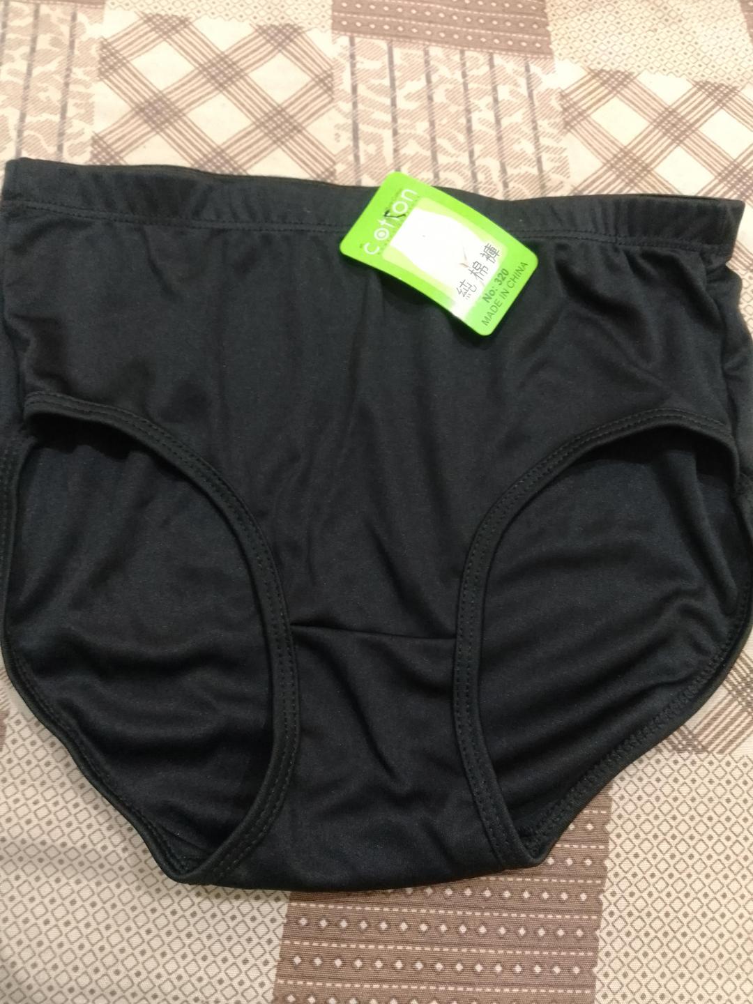 Black Plain Jersey Panties Lightweight Comfortable All Season - Image 6