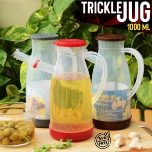 1000ml BPA-Free Trickle Oil Jug – Multipurpose Plastic Pouring Pitcher for Oil, Honey, Milk & Beverages