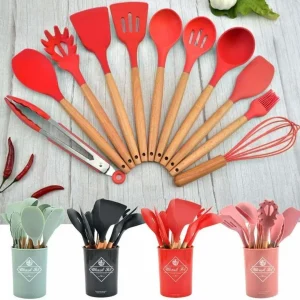 Premium Silicone Cooking Utensil Set | Heat-Resistant Non-Stick Kitchen Tool | Multicolor Cooking Spoon & Spatula