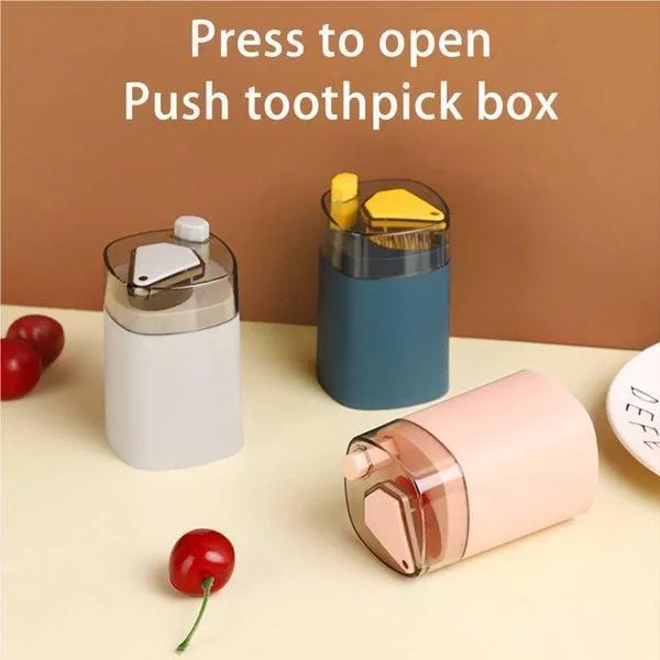 Automatic Toothpick Dispenser – Hygienic One-Touch Toothpick Holder Box (Green, Set of 1) - Image 2