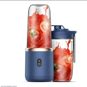 Portable 2-in-1 Electric Juicer Blender – USB Rechargeable Smoothie & Juice Maker for Home, Office & Travel