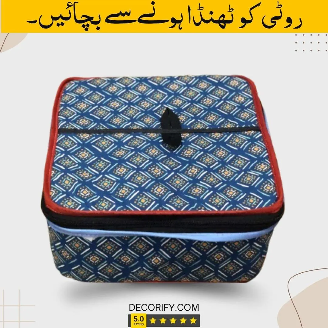Portable Insulated Zipper Hotpot Food Warmer Bag – Thermal Roti & Meal Storage Container (14 Inch) - Image 3