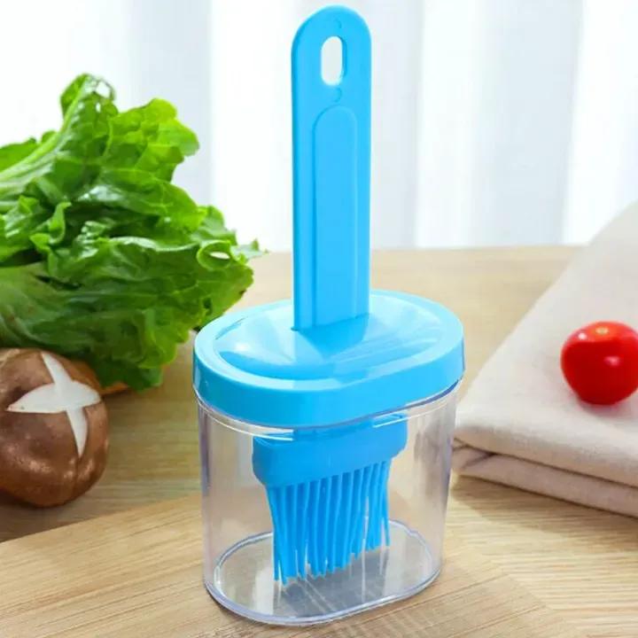 2-in-1 Oil Brush Bottle Dispenser for Cooking & BBQ – Silicone Basting Brush with Oil Container - Image 5