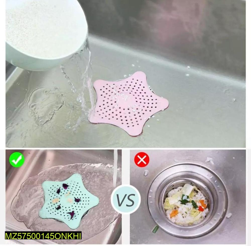 Star Shaped Silicone Kitchen Sink Drain Strainer Set of 3 – Anti-Clog Hair & Food Catcher - Image 5