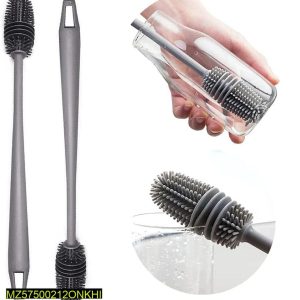 Silicone Bottle Cleaning Brush with Long Handle BPA-Free Food Grade Bottle Cleaner