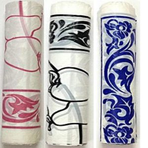 Disposable Printed Plastic Table Cover Roll 34 x 40 Inch – Red, Black & Blue Dastarkhwan Sheets