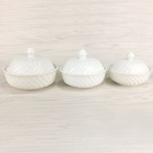 White Ceramic Bowl with Lid – Premium Soup, Dessert & Tea Serving Bowl